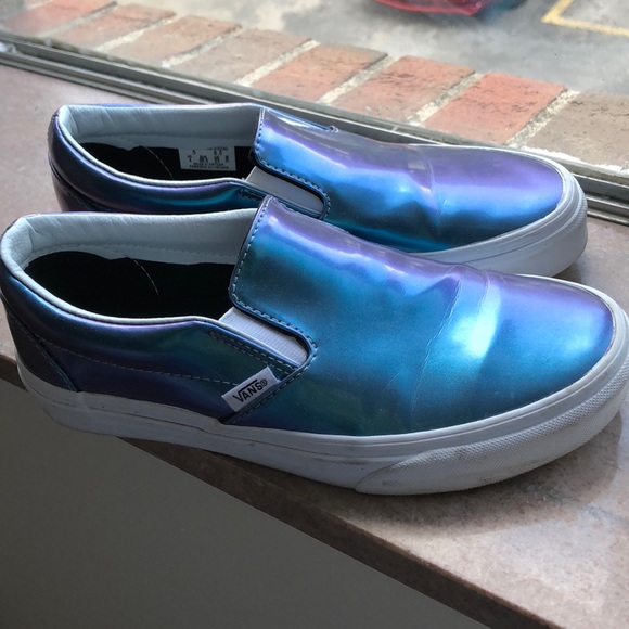 purple metallic vans